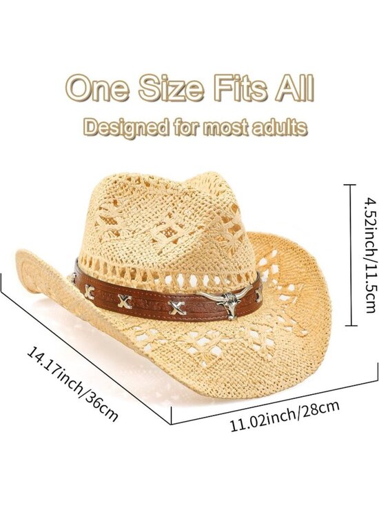 Women\'s Beige Brown Cowgirl Comfortable Classical Wide with Shapeable Brim